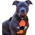 thumbnail image 1 of For Large Dogs Anti Pull Harness No Pull Safety Harness Dogs Chest Harness Soft Padded Breathable,Orange, M, 1 of 5