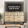 thumbnail image 4 of Garvee 52" Wide 7-Drawer Dresser, Wooden Chest of Drawers for Bedroom & Closet, Natural, 4 of 10