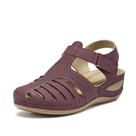 

Women Casual Sandals Wedge Shoes Summer Ankle Strap Platform Shoes