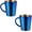 Blue, variant on 10oz 18/8 Stainless Steel Coffee Mugs Set of 2, Double Walled Insulated Coffee Cups with Handles, Dishwasher Safe (Blue)
