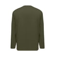 thumbnail image 7 of YLSDY Men's Long Sleeve Henley T-Shirt Notch Neck Casual Slim Fit Lightweight Top Army Green XL, 7 of 7