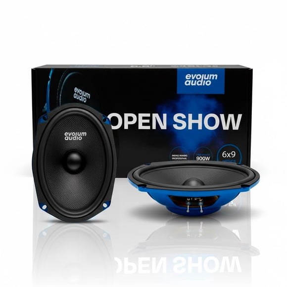 Kit Bocinas Medio Rango 6x9" para Auto - Evolum Audio