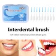thumbnail image 1 of Cepillo interdental de doble cabezal Herramientas de limpieza portátiles de silicona suave (Azul) Ndcxsfigh Cuidado Belleza, 1 of 9