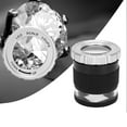thumbnail image 1 of Lighted Magnifying Glass, Portable 30X Zoom Jewelry Magnifying Glass  For Stamps For Jewelry For Coins, 1 of 8