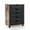 Rustic Brown/Black, variant on Costway 5 Drawer Chest Storage Dresser Floor Cabinet Organizer with Wheels Rustic Brown