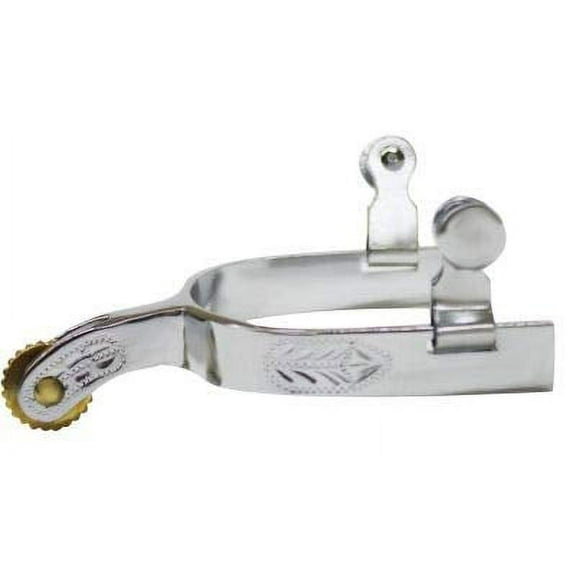 Showman Kids Chrome Plated Spurs w/ Engraved Band