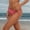 Hot Pink, variant on Women High Waist T Back Swim Bottom Knit Bikini Pants Tie Side Beach Pool Wear Hot Pink S