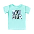 thumbnail image 2 of Trendy Checkered Big Bro Shirt for Boys New Big Brother Sibling T-Shirt Chill Shirt Youth Medium, 2 of 5