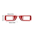 thumbnail image 3 of Real Bright Soft Car Interior Carbon Fiber Sticker DecorationFor Toyota Camry 12-14 Red Carbon Fiber Interior Side Air Vent Outlet CoverAuto Car Protection Interior Accessories, 3 of 8