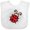 AA-White, variant on Inktastic Ladybug Lover Girls Baby Bib