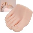 thumbnail image 4 of Practice prosthetic Foot Model, Silicone Soft Portable Professional Reusable Nail Art Foot Model  for Nail Salon for Novice Left,Right, 4 of 7