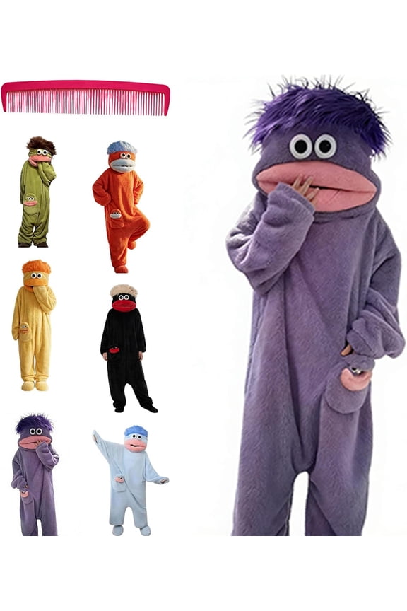 Frog Onesie, Big Mouth Monster Onesie Pajamas, Unisex Adult Silly Pajamas Plush One Piece Cosplay Suit Loungewear