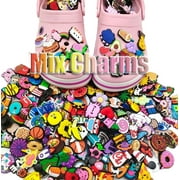IVASKY 45 Pcs Random Shoe Charms for Clogs, Multicolor Decoration Pins for Kids Boys Girls Men Women, Party Favor Gifts PVC Bulk Pack