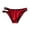 a01Red, variant on LODIENY Lace Frilly Panties for Men One Sided Cross Over Double Belt Pouch Mesh Briefs Underwear Black XXL