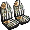 thumbnail image 3 of XYZCANDO Waterproof Car Seat Covers Truck Van Auto, Non-Slip Stretchable Front Seat Cover 2 pcs Polyester Sunflower Hummingbird, 3 of 10