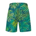 thumbnail image 4 of Men'S Board Shorts,Quick-Drying Elastic Waist Beach Shorts,Drawstring Board Shorts Breathable Beachwear,Green,XXXXL, 4 of 5
