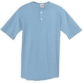 thumbnail image 1 of 580A Two-Button Baseball Jersey - Light Blue, 2X, 1 of 1