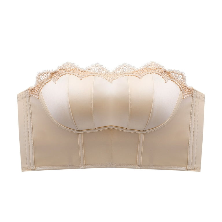 Sports Bras For Women High Support Strapless Underwear Gather Non Slip  Small Bra Thick Summer Thin Beautiful Back Wedding Dress Wrap Chest Tube  Top