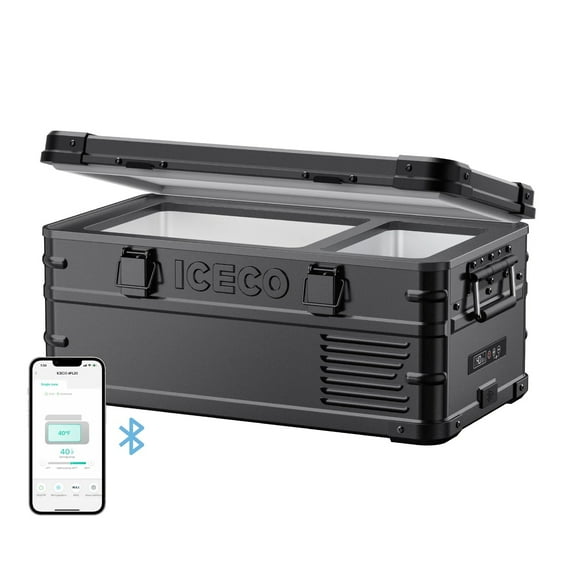 APL20 Aluminum Single Zone 21QT Portable Refrigerator Black