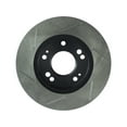 thumbnail image 2 of Stop Tech Power Slot Brake Rotor 126.46042SL SportStop Slotted; Silver E-Coated; Alloy; Single, 2 of 5