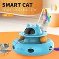 thumbnail image 4 of 4 in 1 Indoor Interactive Cat Toy Smart Cat Feather Wand USB Rechargeable Cat Teaser Blue, 4 of 9