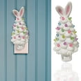 thumbnail image 2 of Nmdmisc 2025 Newly Lighted Easter Bunny Ceramic Tree Plug Light,6.3" Rabbit Figurines with Colorful Lamp Beads and Bunny Ear Top Spring Easter Holiday Decor Gifts (White), 2 of 4
