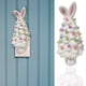 thumbnail image 1 of Decoración de la estatua de la Casa de los Gnomos de Pascua - Árbol de mesa de resina de 15 cm con muñeca bruja para la decoración primaveral de la oficina, 1 of 4