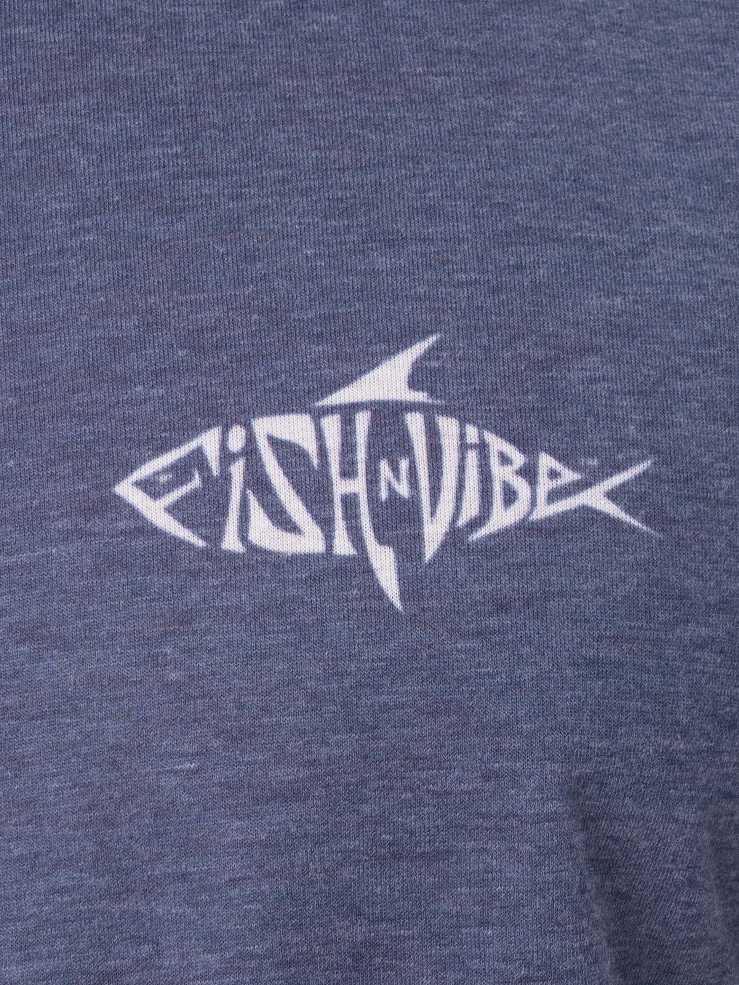 Fish N Vibe Men's Short Sleeve Fishing Performance Outdoor Graphic T-Shirt, Crown Blue, 2XL