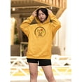 thumbnail image 2 of Japanese Bon Festival Stamp Hoodie Women -Image by Shutterstock, Female XX-Large, 2 of 4