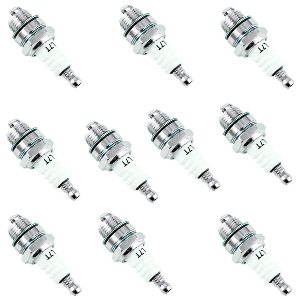 10Pcs Spark Plug L7T Hedge Parts Replacement Trimmer Lawnmover Chainsaw 