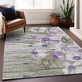 thumbnail image 6 of Addison Rugs Mayfield Washable Transitional Floral Purple Rectangle Rug, 8' x 10', 6 of 6