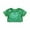 573Green2051, variant on Kids Girls Grid Glitter Short Sleeve Crop Tops For Stage O-Neck Performance Casual Wear Back To School Stylish Blouses