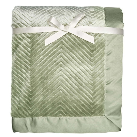 Modern Moments by Gerber Lot de 1 couvertures en peluche à chevrons pour bébé fille Vert