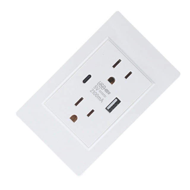 GUYUTING UL Listed USB Wall Outlet Charger 5V 2.1A with Smart Intelli-Chip for Fast Charging Tamper Resistant 16A for Home Use