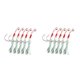 thumbnail image 2 of Greeniant 5 uds. Anzuelos de pesca auxiliares de acero al carbono, anzuelos de pesca auxiliares, soporte de cebo afilado 18x13mm 2piezas Greeniant CBP104012, 2 of 5
