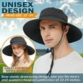 thumbnail image 3 of EINSKEY Men's Sun Hat, Rain Waterproof UV Protection Wide Brim Bucket Hat for Beach Travel Golf Safari Garden Fishing Hiking, 3 of 7