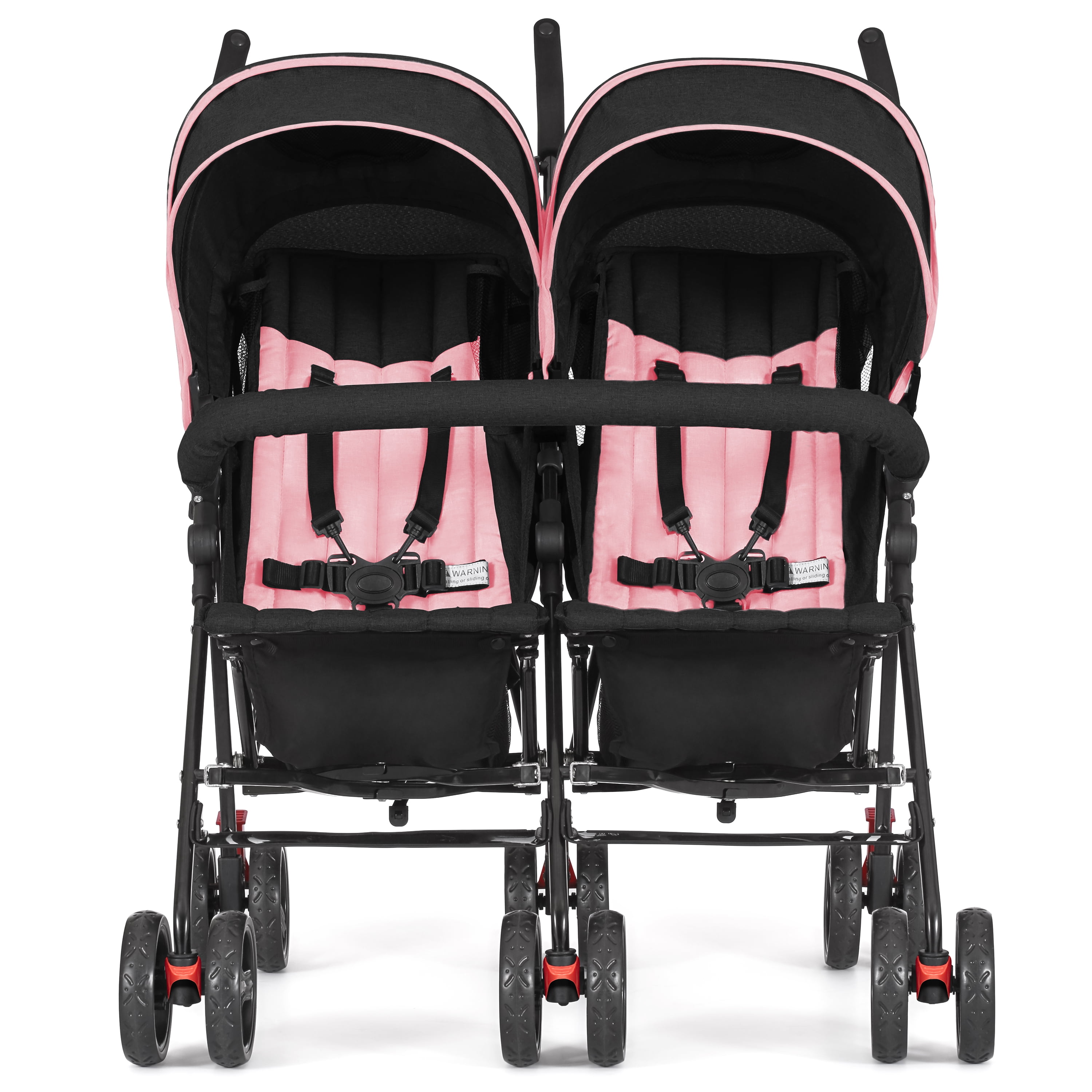 twin stroller pink