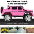 thumbnail image 4 of Gymax 12V Licensed Mercedes-Benz Kids Ride On Car RC Motorized Vehicles w/ Trunk Pink, 4 of 10