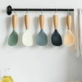 thumbnail image 6 of Lusxy Silicone Rice Spoon, Nonstick Rice Spatula Heat Resistant, Serving Spoon Scoop Reusable Rice Spoon,Wood Tablespoon Handle for Soup, Salads, Mashed Potato Limited Time Offers!, 6 of 7