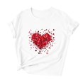 thumbnail image 2 of YLHFASHION T-Shirts de la Saint-Valentin pour Femmes 2025 Décontractés à Col Rond à Manches Courtes T-Shirts Mode à Imprimé Graphique de Cœur Hauts Tee en Liquidation Articles T-shirt à Manches Courtes pour Femmes, 2 of 5