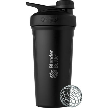 UPC: 0847280071081 | Blender Bottle Strada Twist 24 oz. Stainless Steel Shaker – Black
