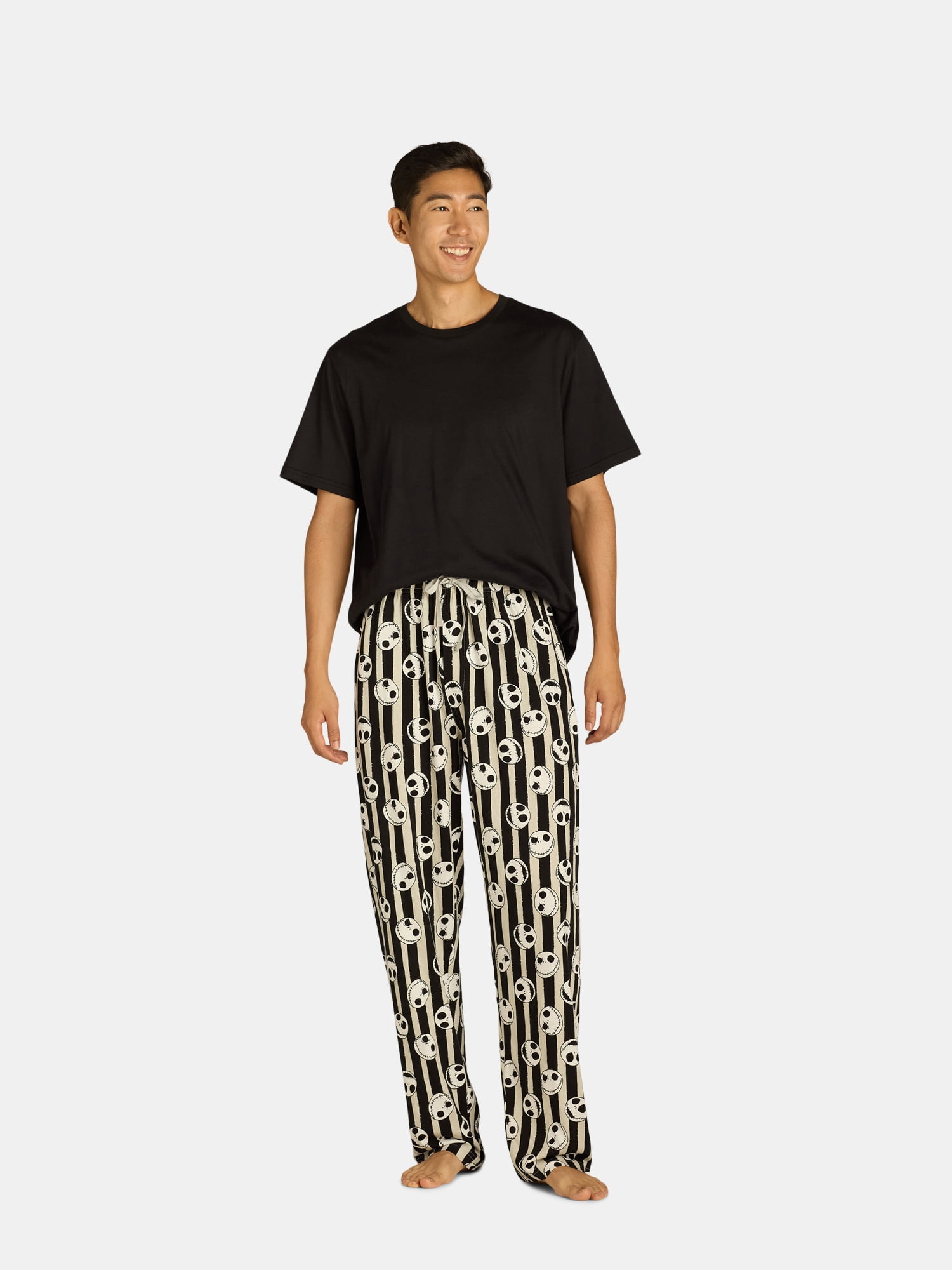 Disney Men's Nightmare Before Christmas Jack Skellington Knit Sleep Pants, Sizes S-XL