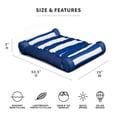 thumbnail image 4 of Big Joe Kona Hammock No Inflation Needed Pool Lounger with Headrest, Americana Nautical Stripe Double Sided Mesh, Quick Draining Fabric, 4 feet Big, 4 of 8