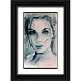 thumbnail image 1 of Kovacs, Anna Brigite 21x32 Black Ornate Wood Framed with Double Matting Museum Art Print Titled - Girl Portrait, 1 of 4