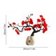 thumbnail image 3 of Adorno de resina para escritorio, artesanía china de Wintersweet, escultura decorativa en rojo, rosa y blanco | Elegante decoración para sala de estar, estudio, vitrina, dormitorio, etc., 3 of 6