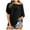 Black, variant on Women Shirts Summer Off Shoulder Shirts Casual Loose Short Sleeve Tunics Tops Beige L