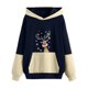 thumbnail image 1 of Blusa de manga larga con estampado navideño informal a la moda para mujer, suéter con bolsillo, sudaderas con capucha Fridja bvmnju5875, 1 of 6
