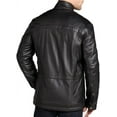 thumbnail image 2 of Mens Leather Jacket Slim Fit Biker Motorcycle Black Genuine Lambskin Jacket Coat A272, 2 of 3