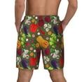 thumbnail image 3 of Kdxio Begetable Print Men'S Swim Trunks With Compression Liner 7 Inch Inseam Quick Dry Swim Shorts, 3 of 7