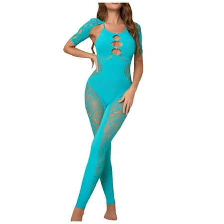 Lingerie for Women Sexy See Through Suit Slim Bodysuit Mesh Clothing Lingerie Women s Lingerie Sleep Lounge